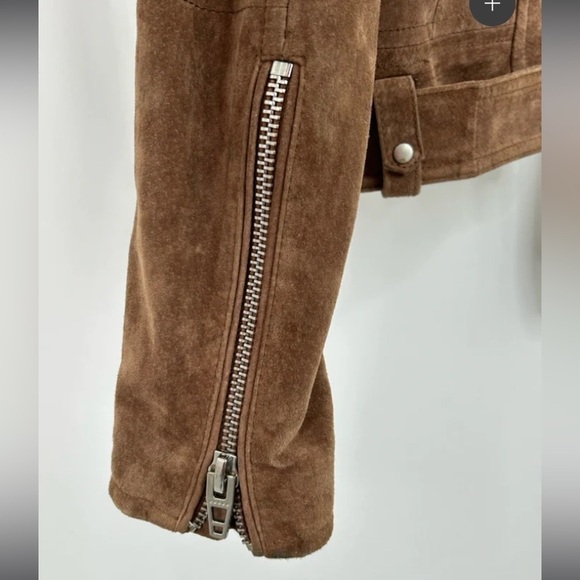 BLANK NYC Denim Suede Moto Jacket - Picture 5 of 5